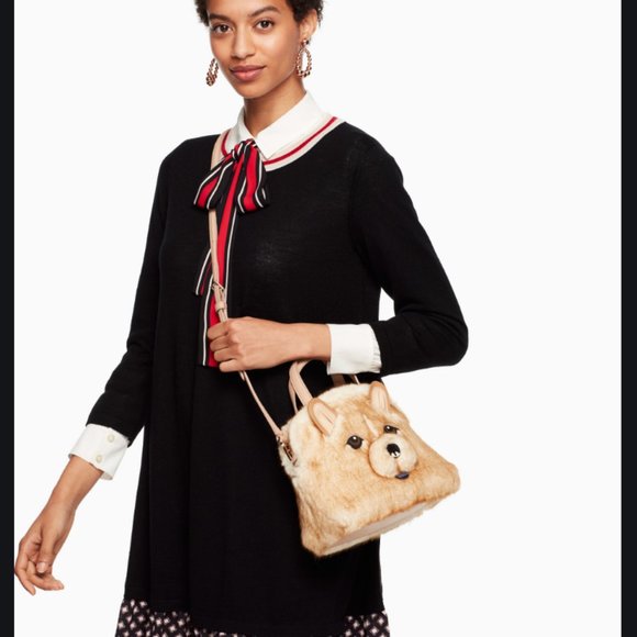 kate spade year of the dog chow chow small lottie crossbody purse bag nwt - Picture 3 of 8